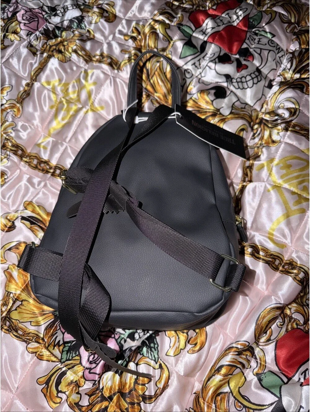 True Religion Bling Horseshoe Mini Backpack Women’s Black